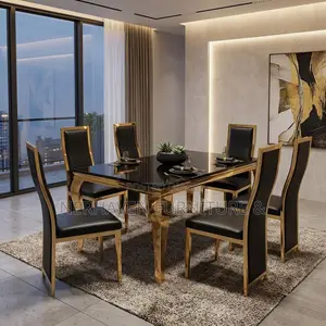 6 Seater Marble Dining – Elegant Modern Dining Set