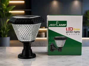JSOT LED Solar Garden Light and Wall Pillar Lamp