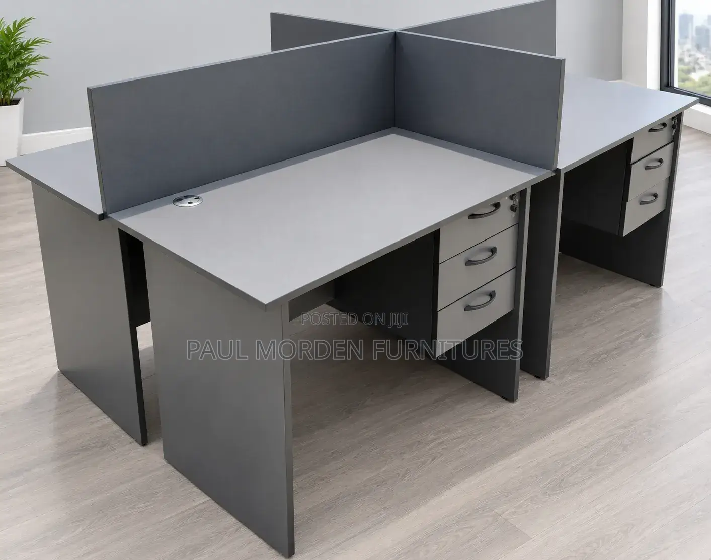 Modern Office Desk-4 Ways Working Station