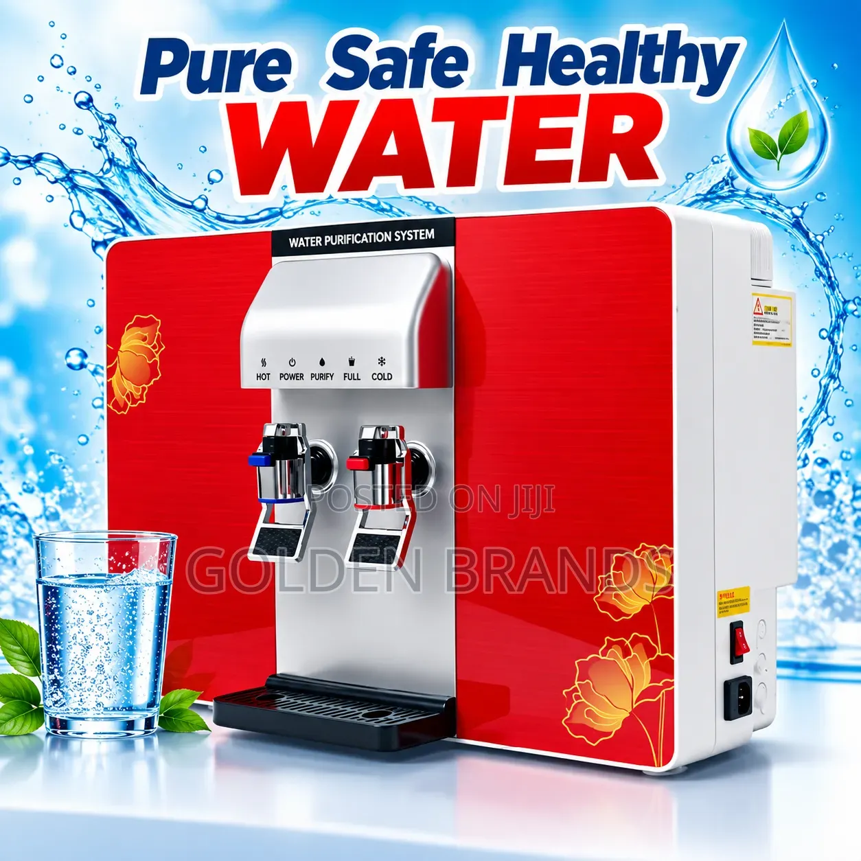 Desktop Hot Cold Reverse Osmosis Water Purifier Dispenser