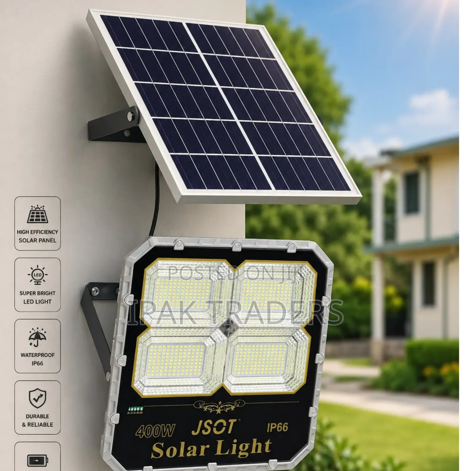 *Jsot 400w Solar Light* *Powerful Light • Energy Saving