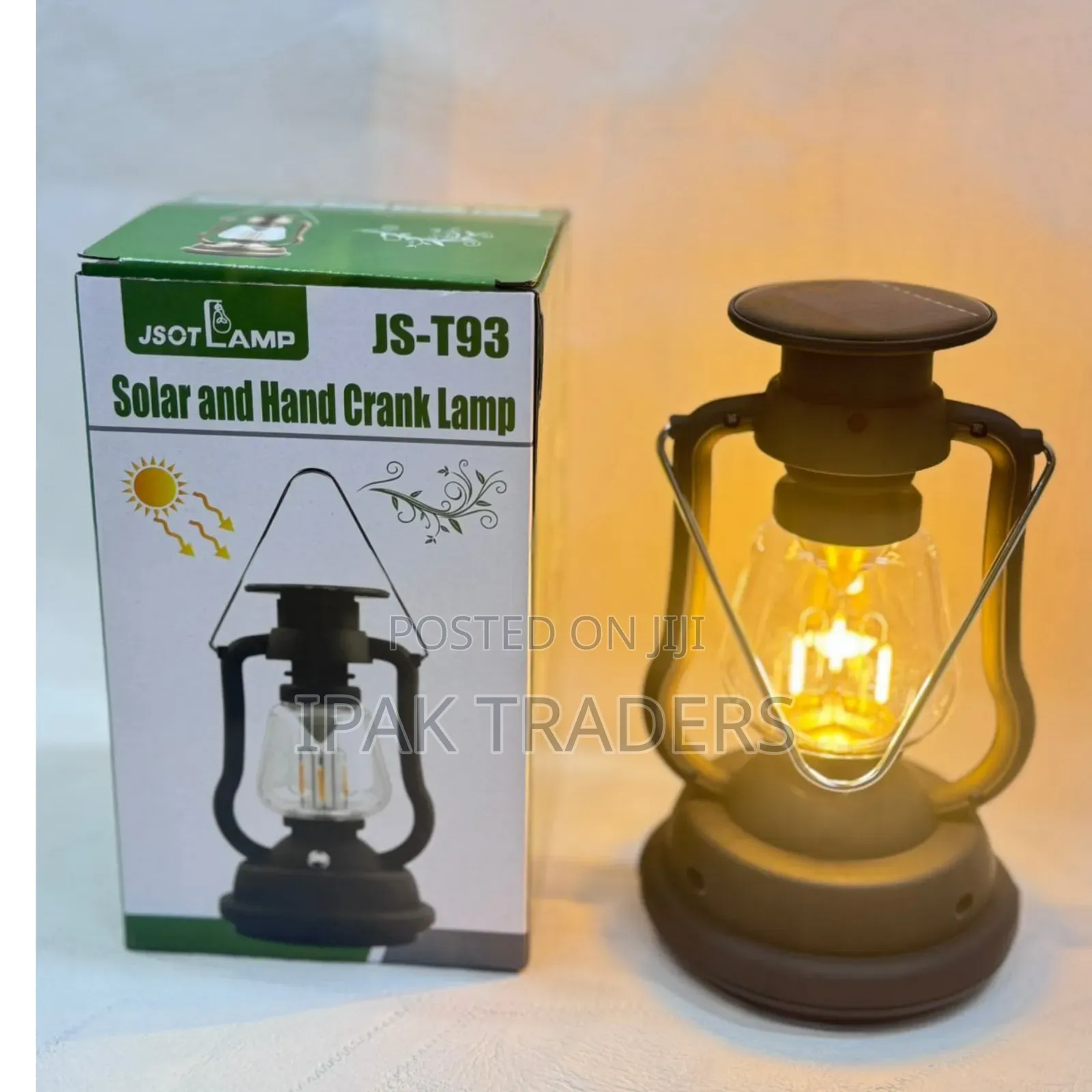JSOT LAMP JS-T93 Solar and Hand Crank Lamp Portable