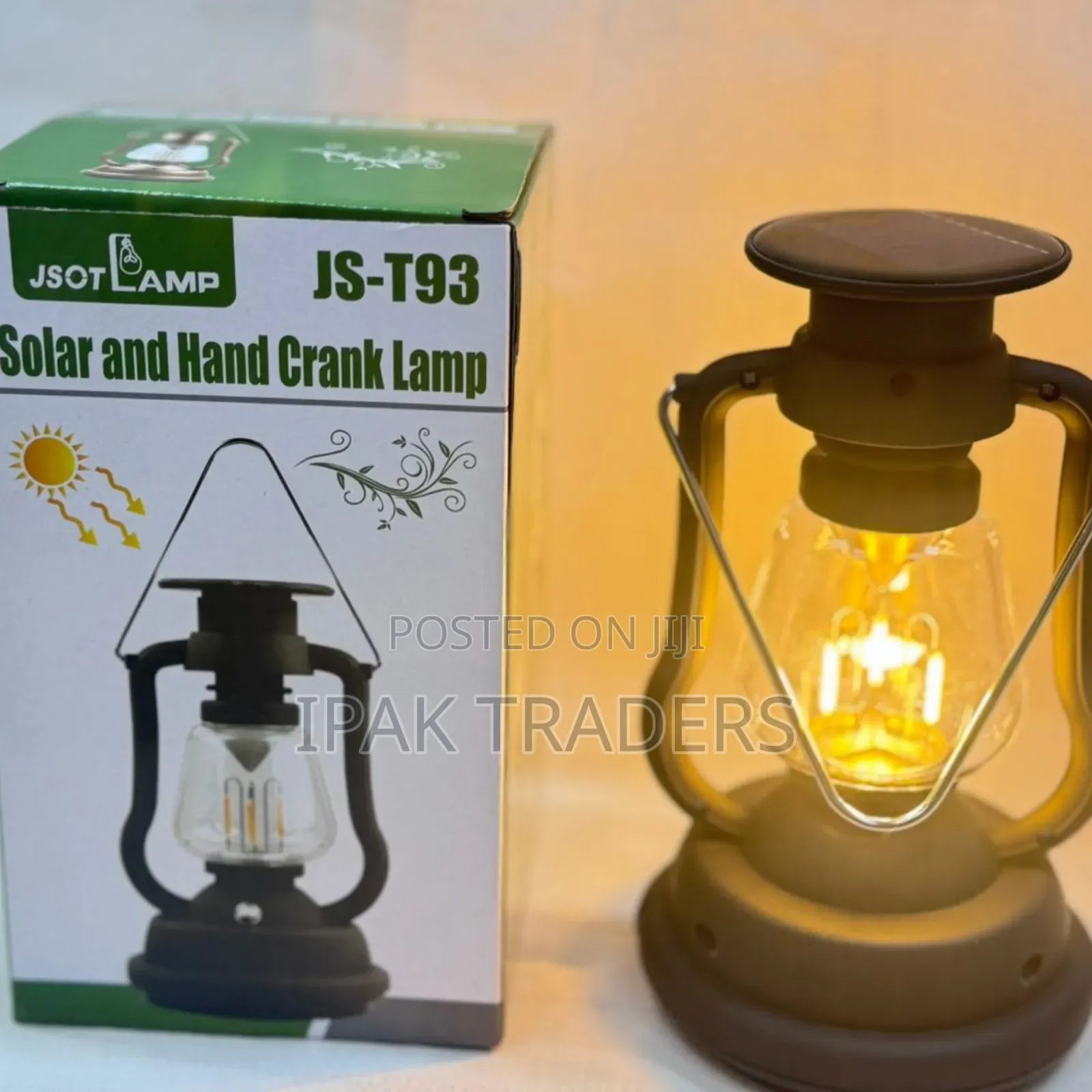 JSOT LAMP JS-T93 Solar and Hand Crank Lamp Portable