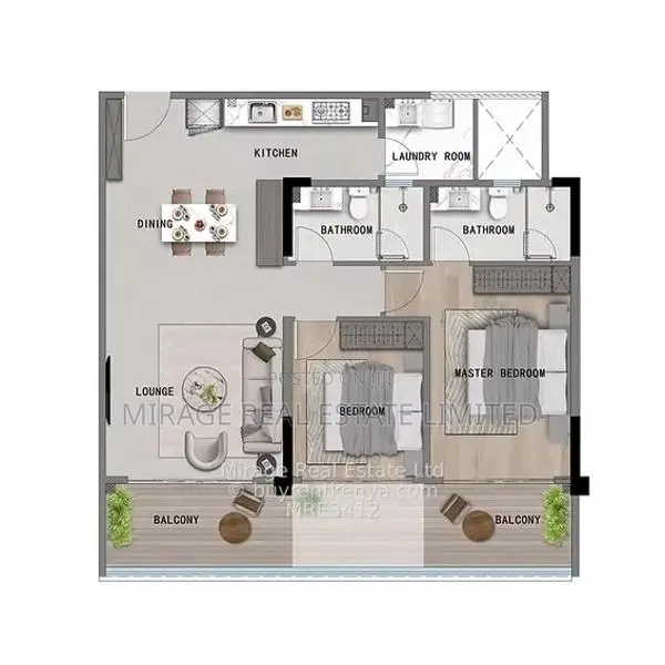 Modern 2 Bedroom Apartments for Sale – From KES 12.7M