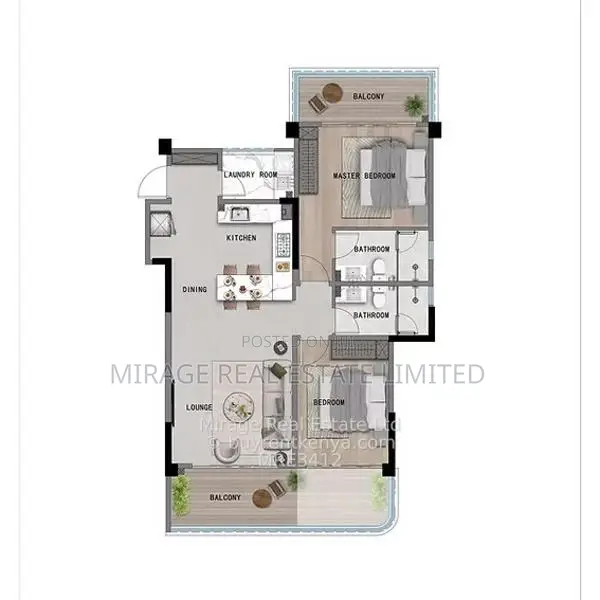 Modern 2 Bedroom Apartments for Sale – From KES 12.7M
