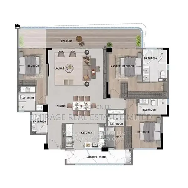 Modern 3 Bedroom plus Dsq Apartments for Sale – From KES 23.3M