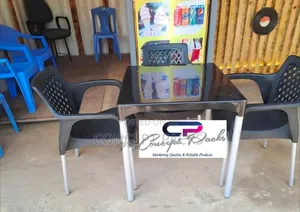 3 Garden Chairs + Square Table Set.