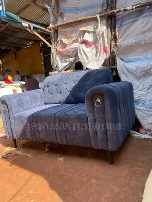 2-Seater Grey Velvet Sofa