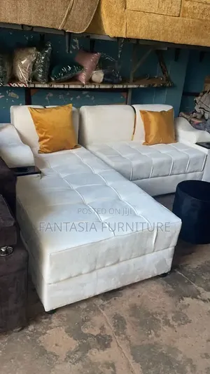 5 Seater Sectional White Sofa