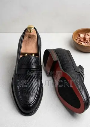 Quality Red Bottom Leather John Foster Penny Loafer