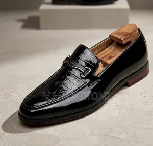 Leather Embossed Reptilian Texture Red Bottom Fosters Size 39-45
