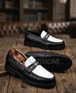 Black/White Jonathan D Penny Loafers Size 38-45