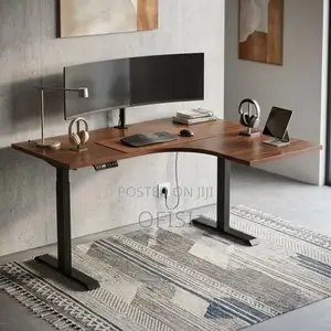 Electric Desk; 1.4M Electric Height Adjustable Desk [Curved]