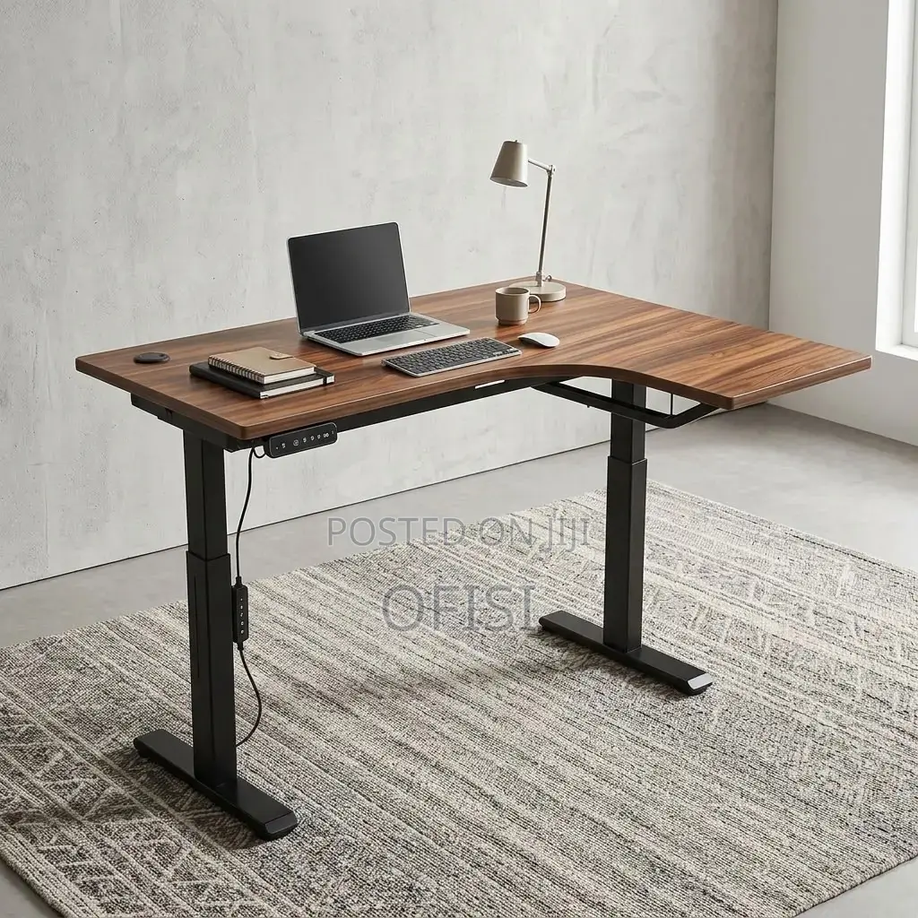Electric Desk; 1.4M Electric Height Adjustable Desk [Curved]