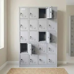 Office Cabinet; 24-Compartment Steel Storage Cabinet