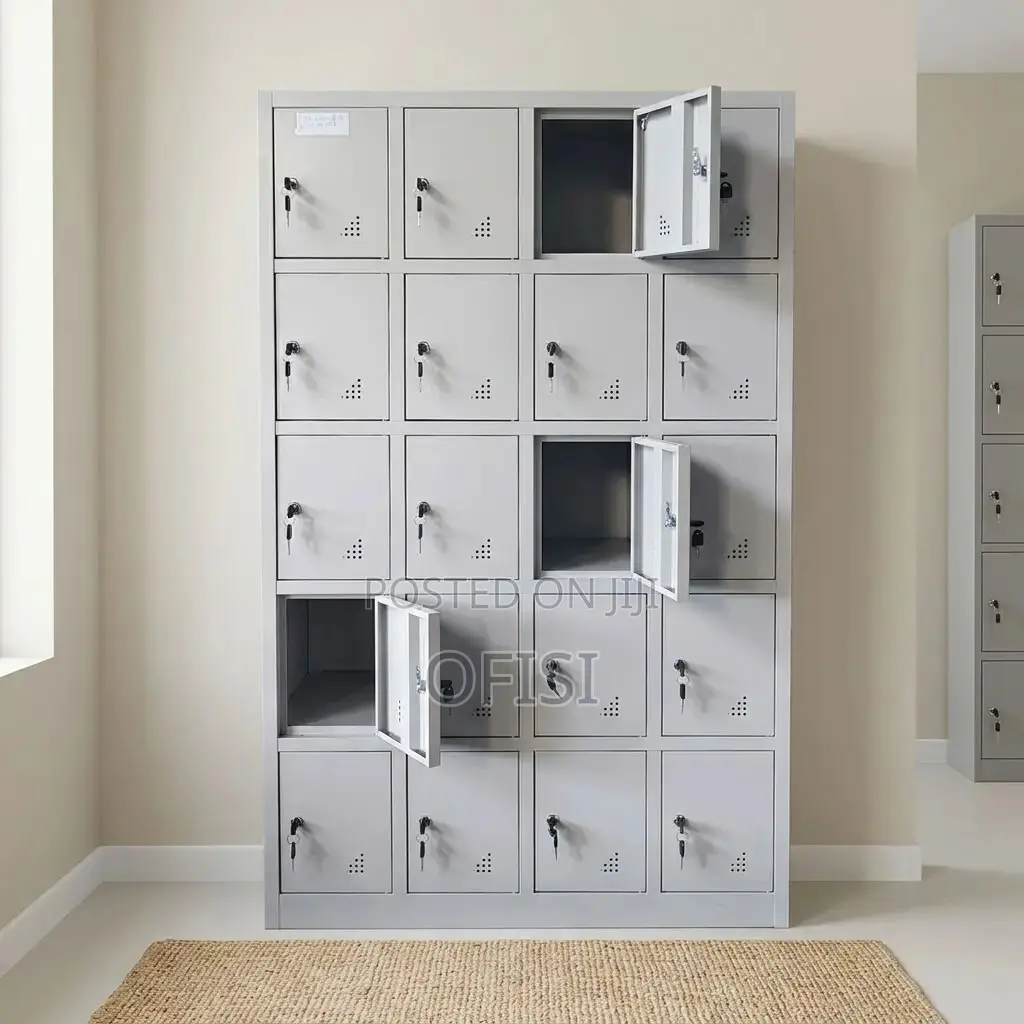 Office Cabinet; 24-Compartment Steel Storage Cabinet