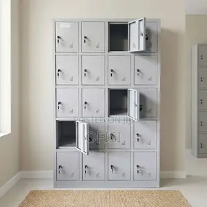 Office Cabinet; 24-Compartment Steel Storage Cabinet