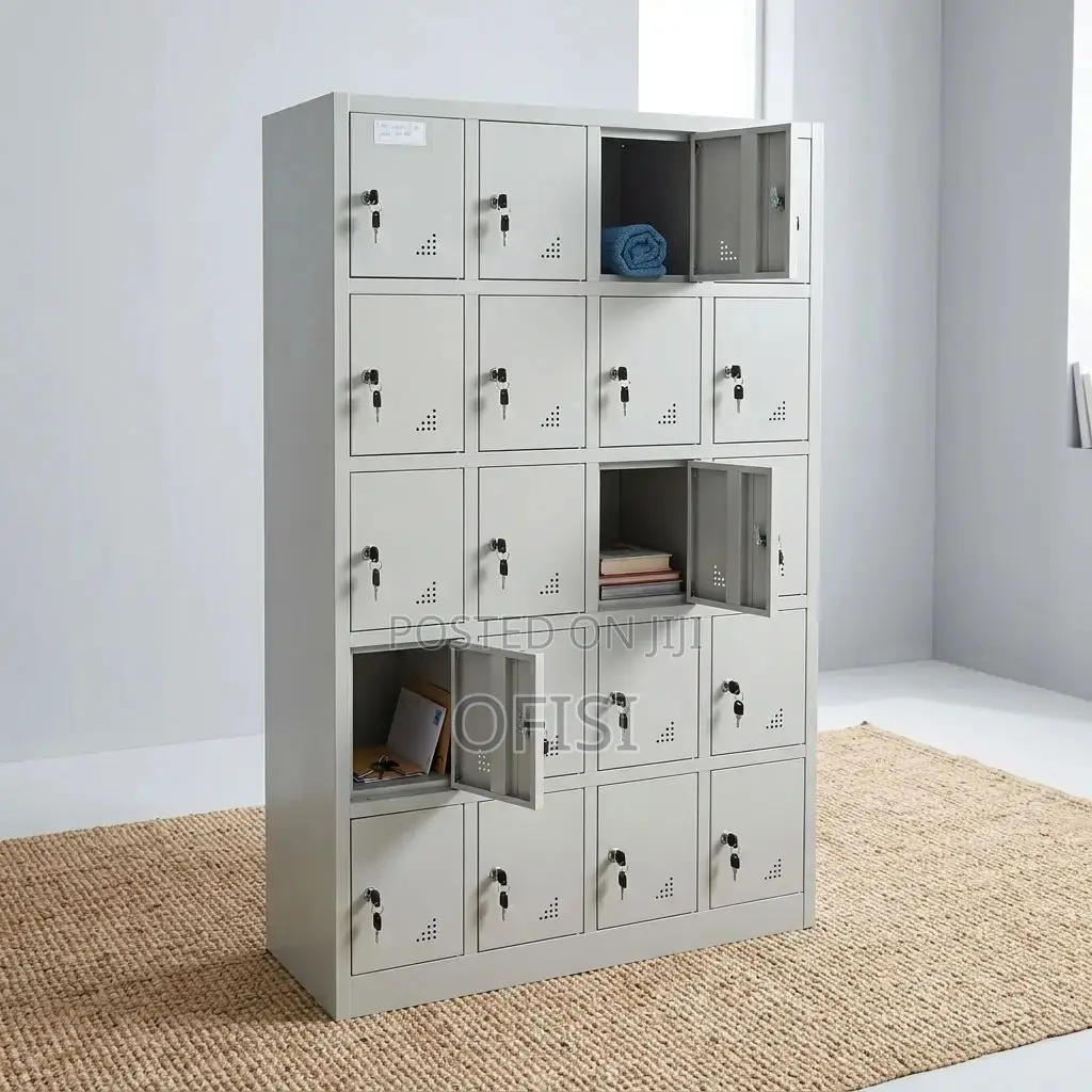 Office Cabinet; 24-Compartment Steel Storage Cabinet
