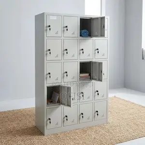 Office Cabinet; 24-Compartment Steel Storage Cabinet