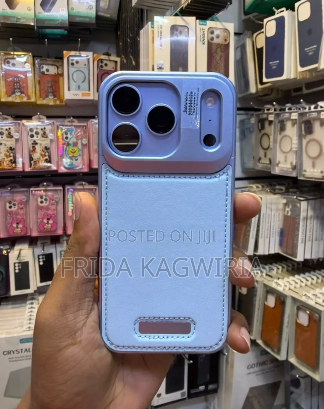 iPhone 17 Pro Max 2 in 1 Leather and Metal Back Cover