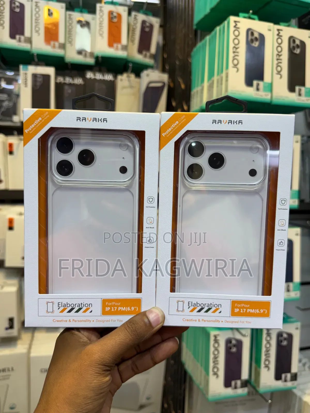 Ravaka Clear Back Case for iPhone 18 Pro Max
