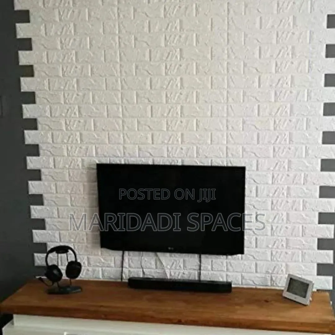 Modern Brick Wallpapers-White Black