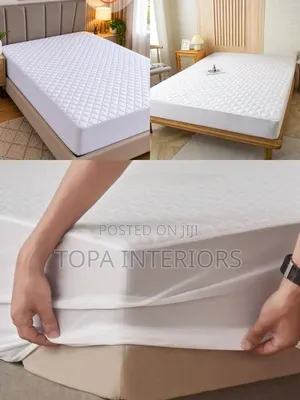 White Beddings Quilted Waterproof Mattress Protectors for Home, Hotel