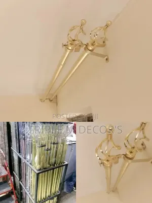 Adjustable Curtain Rods With Matching Ring Sets