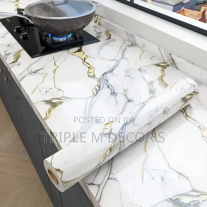 Quality Waterproof Marble Contact Paper for Countertops