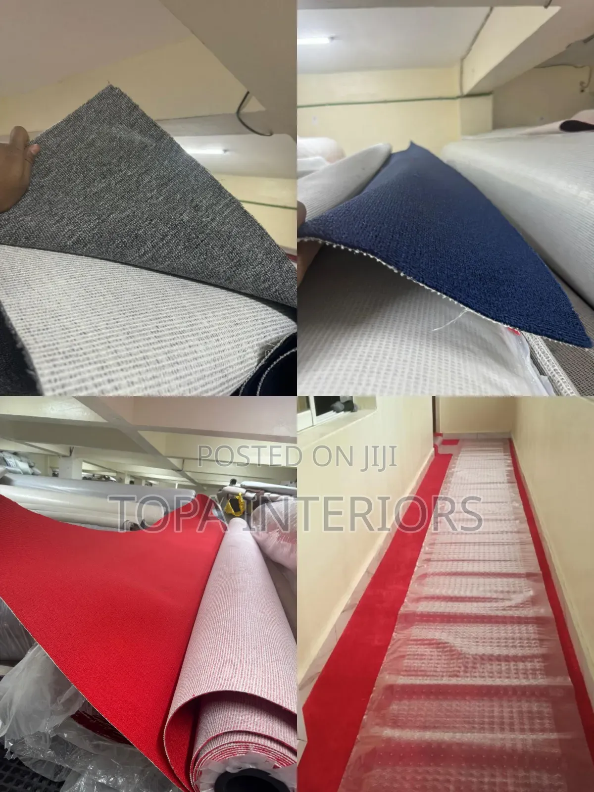 Red Pulpit Carpets Floor Wall to Wall Rugs Installation