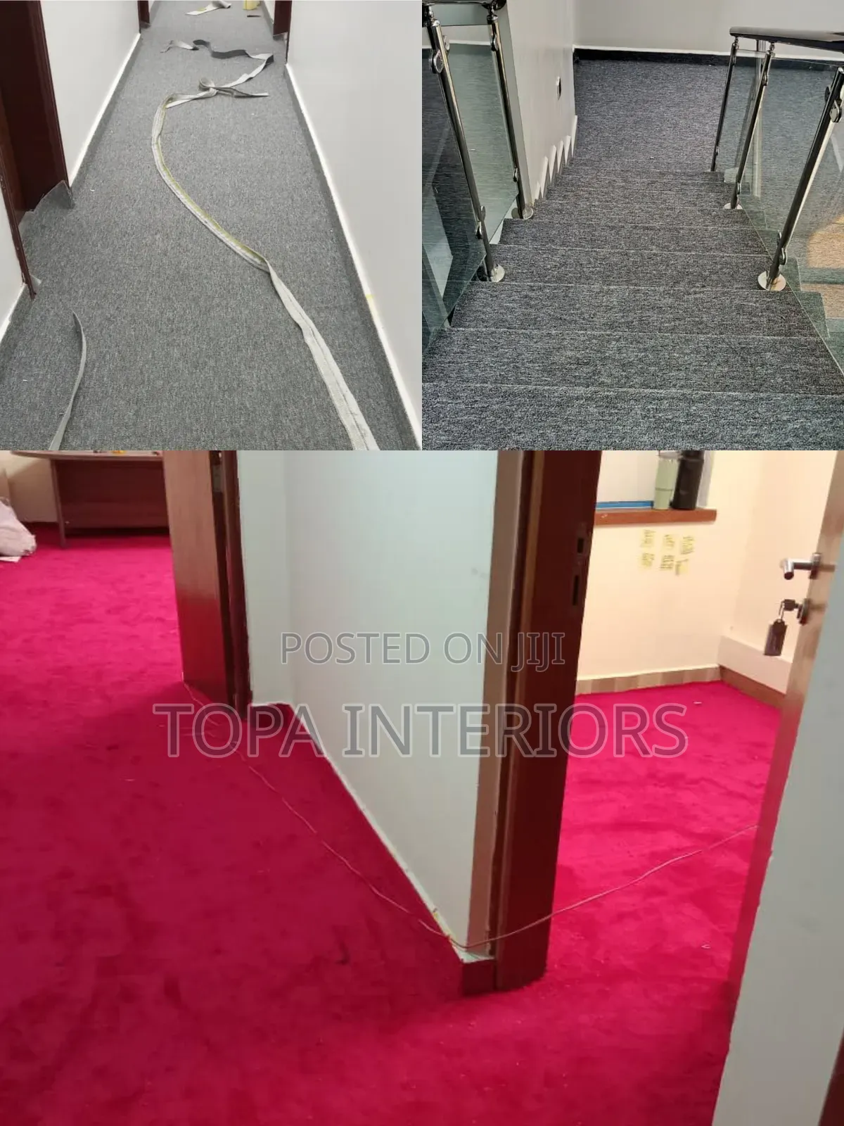 Office Floor Wall to Wall Carpets Installation