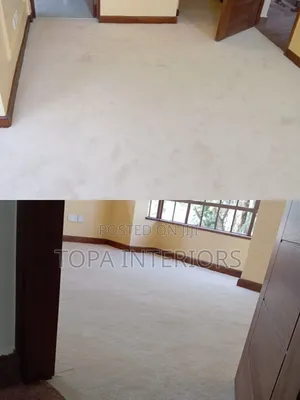 Cream White Fluffy Wall to Wall Carpets