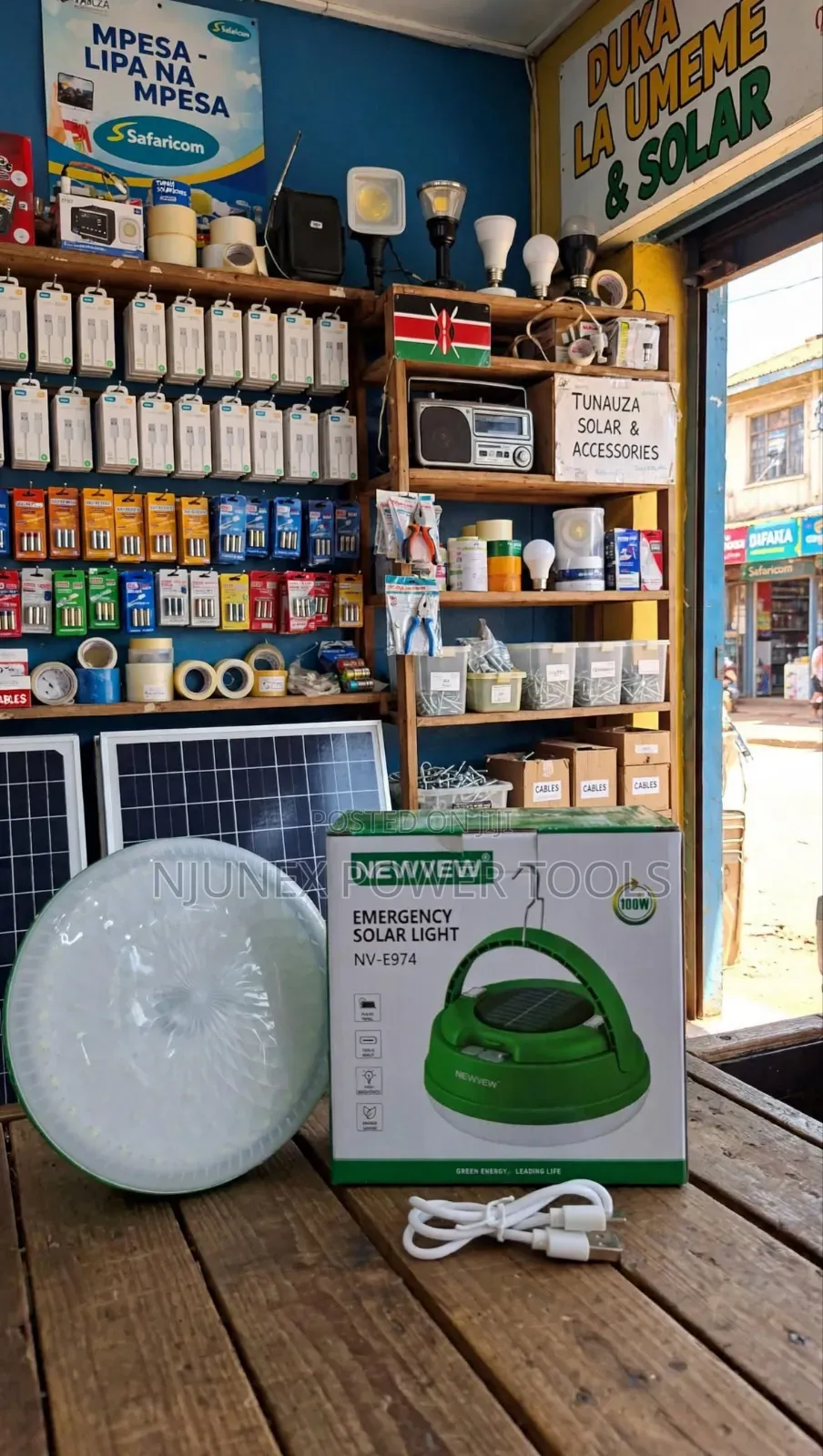 NEWVEW NV-E974 100W Solar Emergency Light