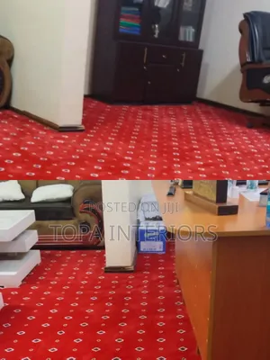 Executive Dotted Red Wall to Wall Home and Office Carpets