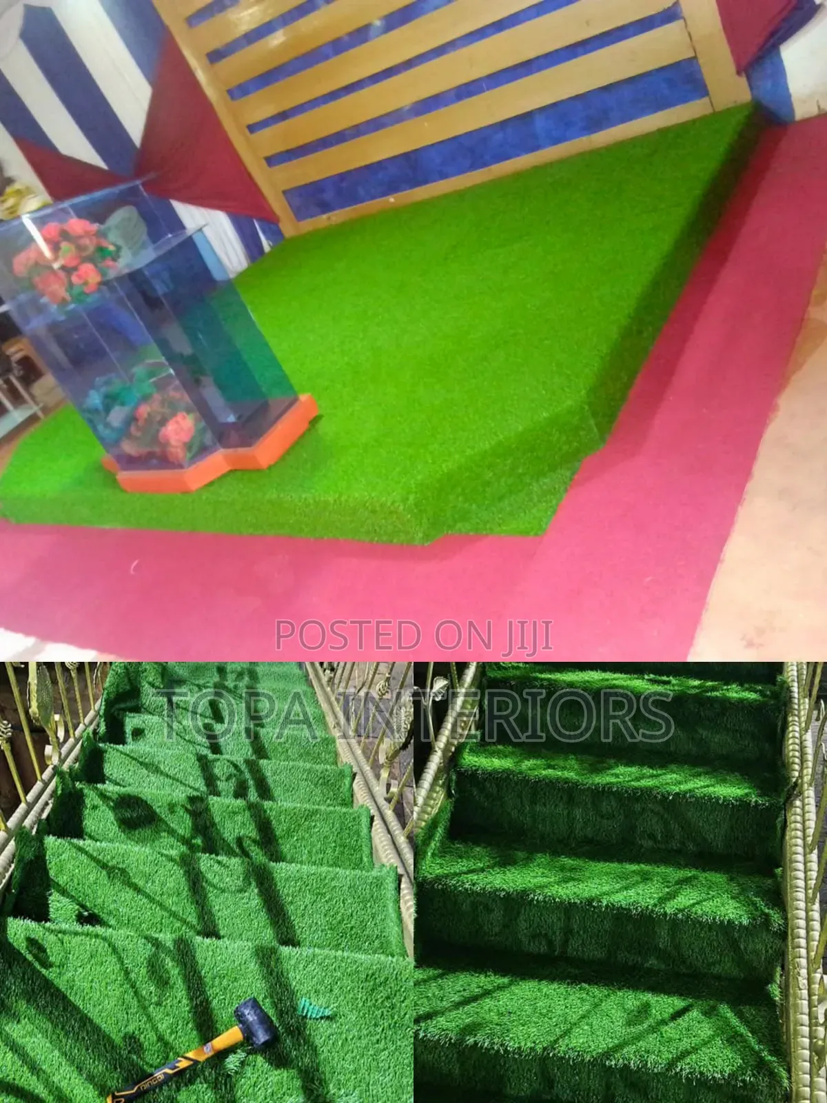 Church Pulpit Artificial Green Turf Grass Carpets