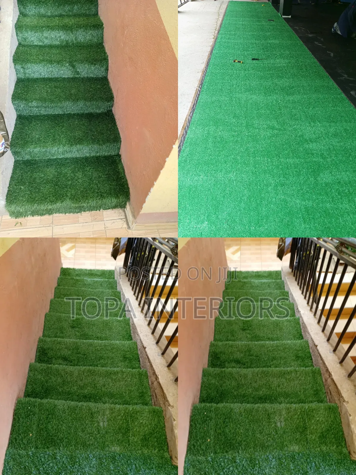 MULTIPURPOSE Green Artificial Grass Carpets Outdoor Rugs