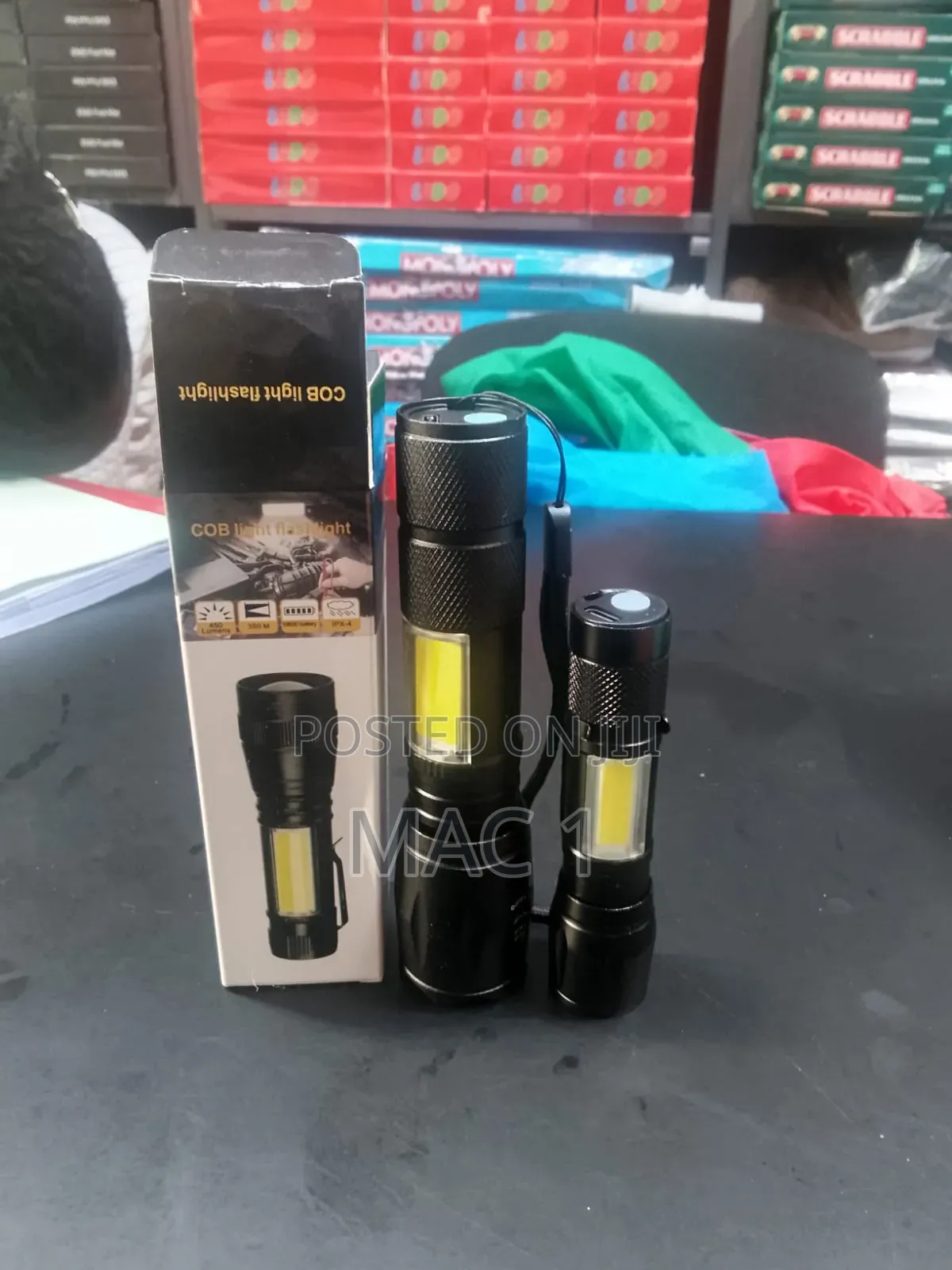 Super Bright Mini COB LED Flashlight & Pocket Torch Set