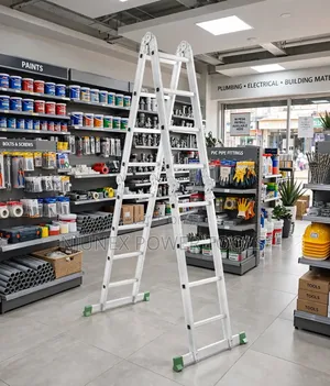 4x4-Step Multipurpose Aluminum Folding Ladder,