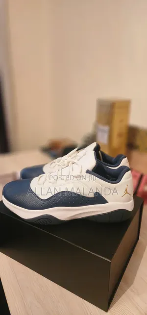 Dark Blue and White Sneakers