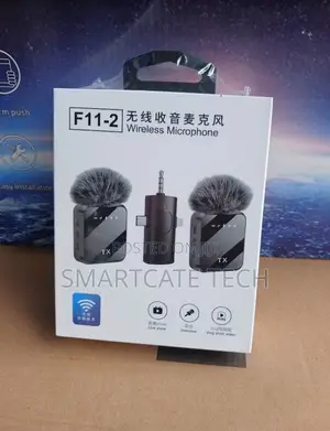 F11-2 Wireless Lavalier Mic 2-in-1 for iPhone Android