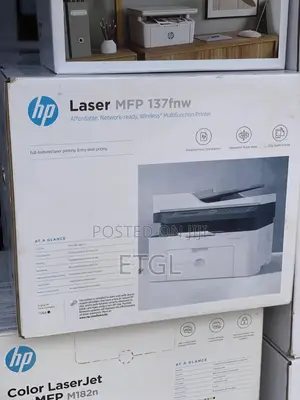 HP Laser MFP 137fnw , Print, Copy, Scan - White