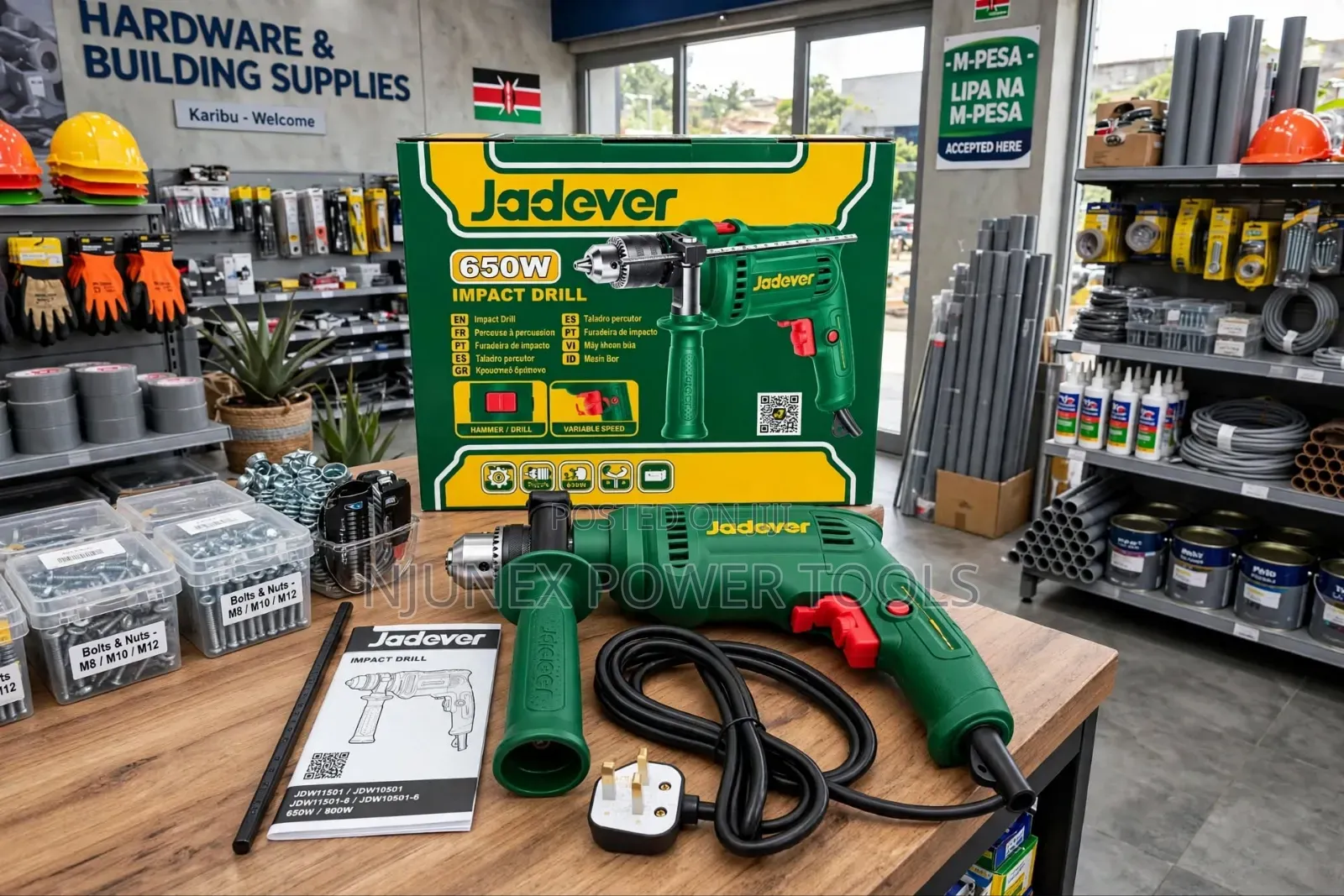 Jadever 650W Impact Drill (JDMD15651)