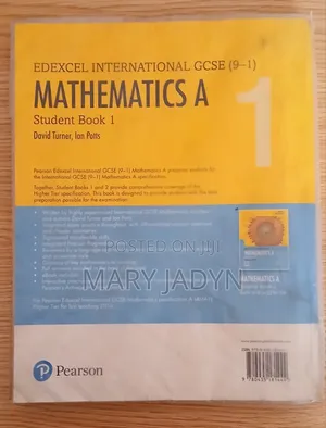 IGCSE Mathematics a Student Book 1-Edexcel-Used