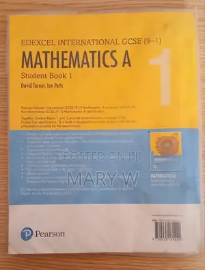 IGCSE Mathematics a Student Book 1-Edexcel-Used