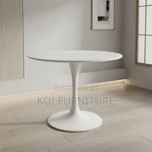 Coffee Table; White Strong Frame Dining Home Marble Table