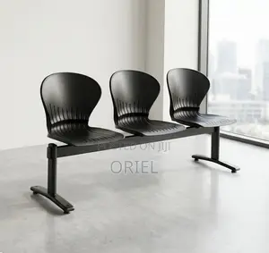 Office Bench : Durable 3-Seater Plastic Bench