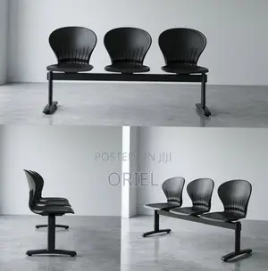 Office Bench : Durable 3-Seater Plastic Bench