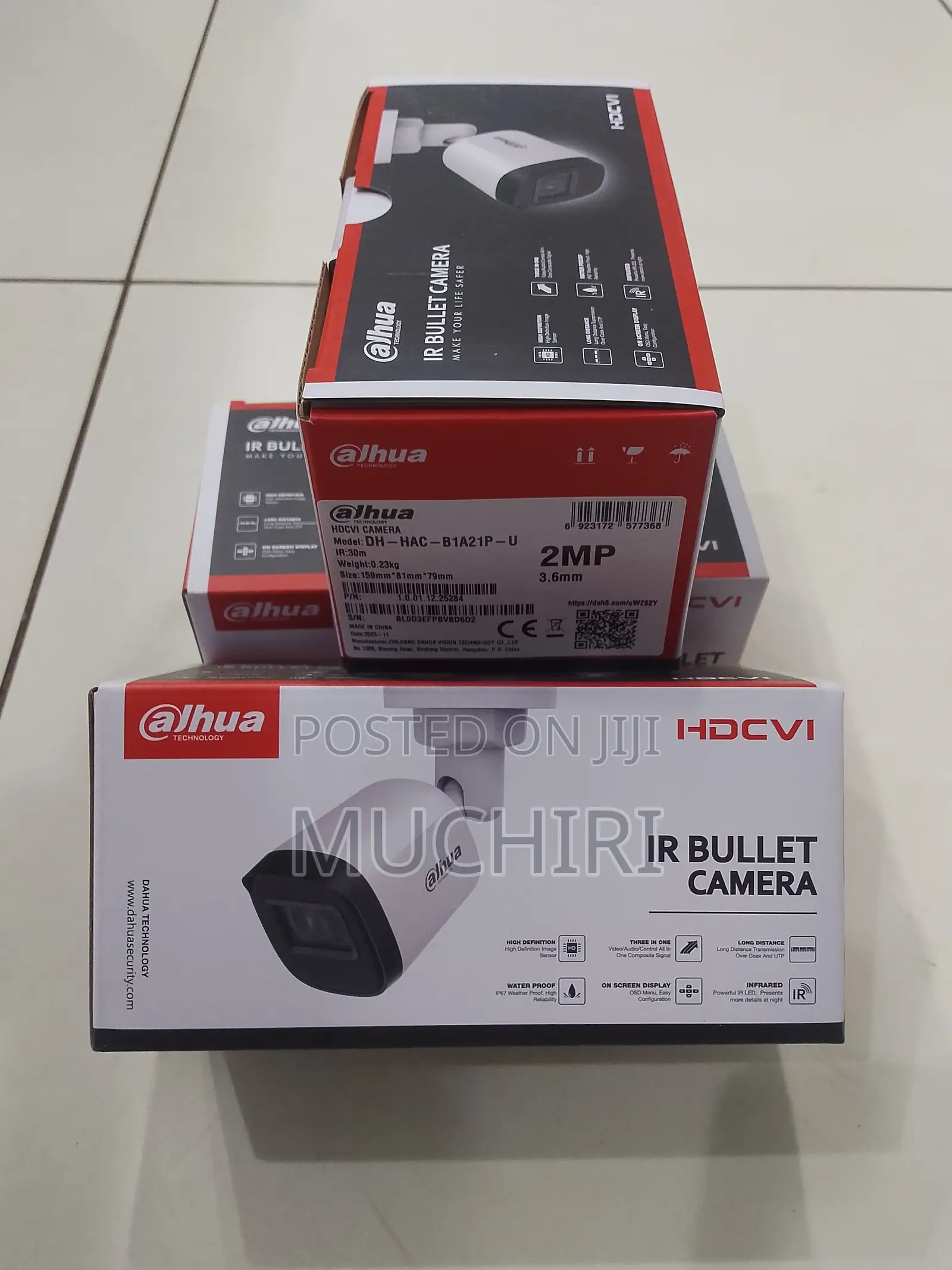 3.6mm 2mp Ir Bullet Dahua Camera 30m