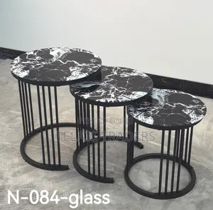 3 in 1 Executive Table (Glass Effect)