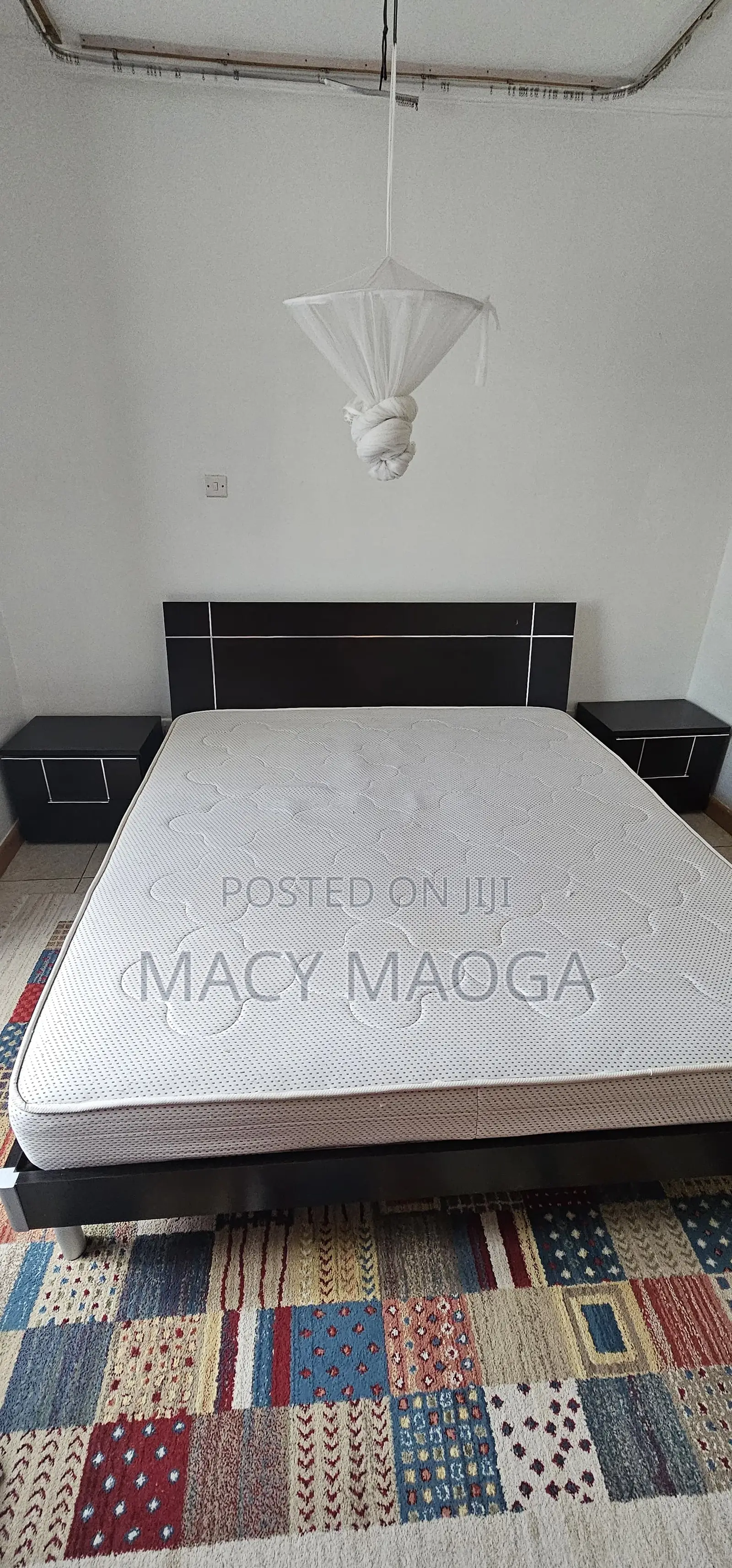Super King Size Bed, Two Side Tables Dr.Mattress Orthopaedic Mattres